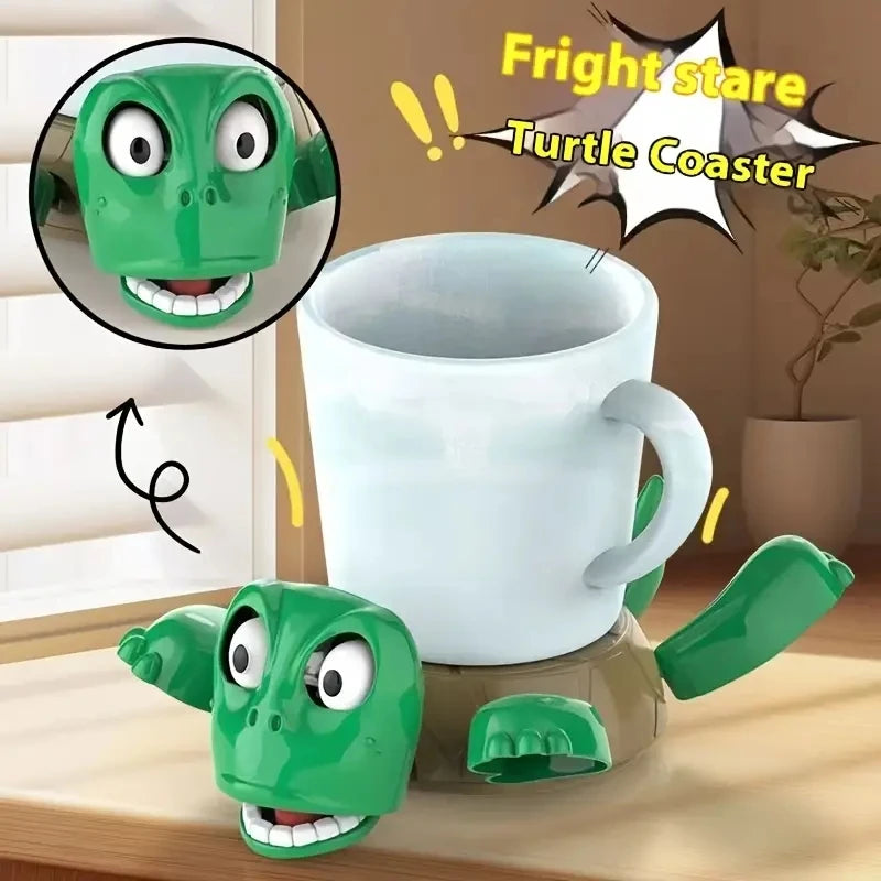 Turtle Shock Cup Holder-Perfect for coffee lovers, office desks, or as a quirky gift idea