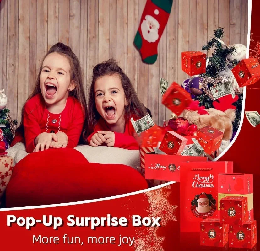 MerryPop Box- A magical pop-up gift box for the holidays! Fill it with money, gift cards or notes and bring a little Christmas magic to your loved ones. ✨