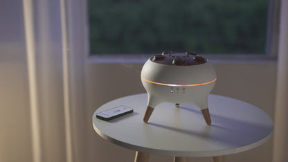 dynamic jellyfish air humidifier-Diffuser Follow Sounds Spray Mist Maker Fogger Aroma Essential Oil Diffuser